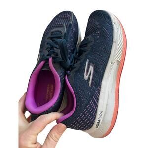 EUC Sketchers Womens shoes size 6.5 navy blue, comfortable work shoes nurses